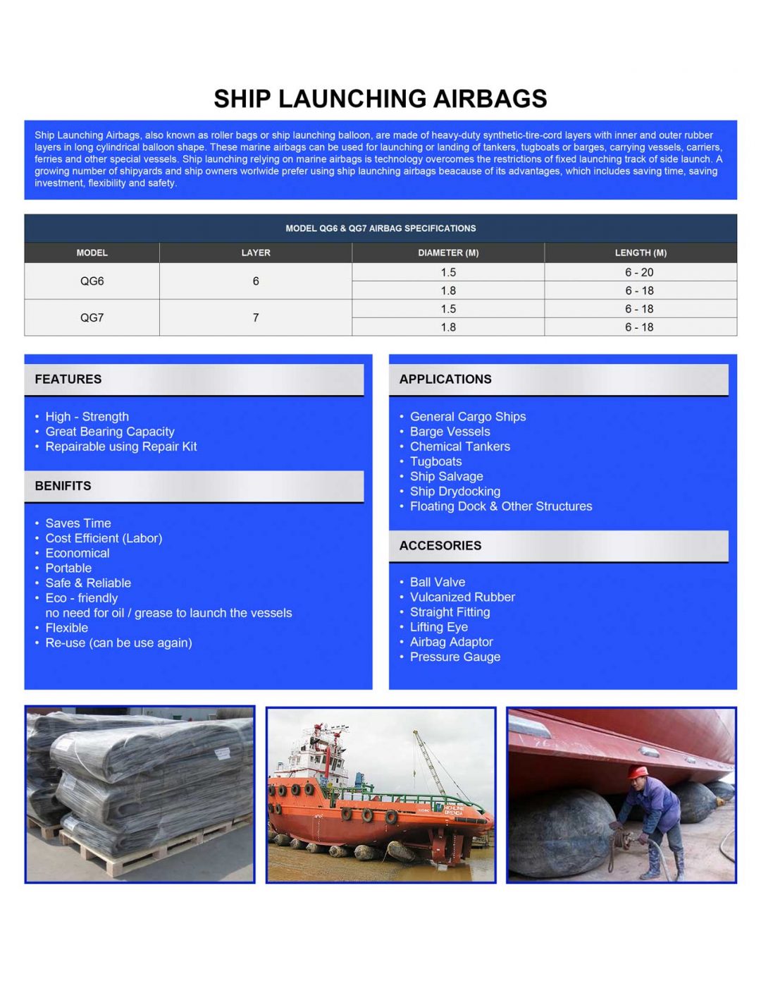 Airbags Dynamic Power Marine & Industrial Hardware